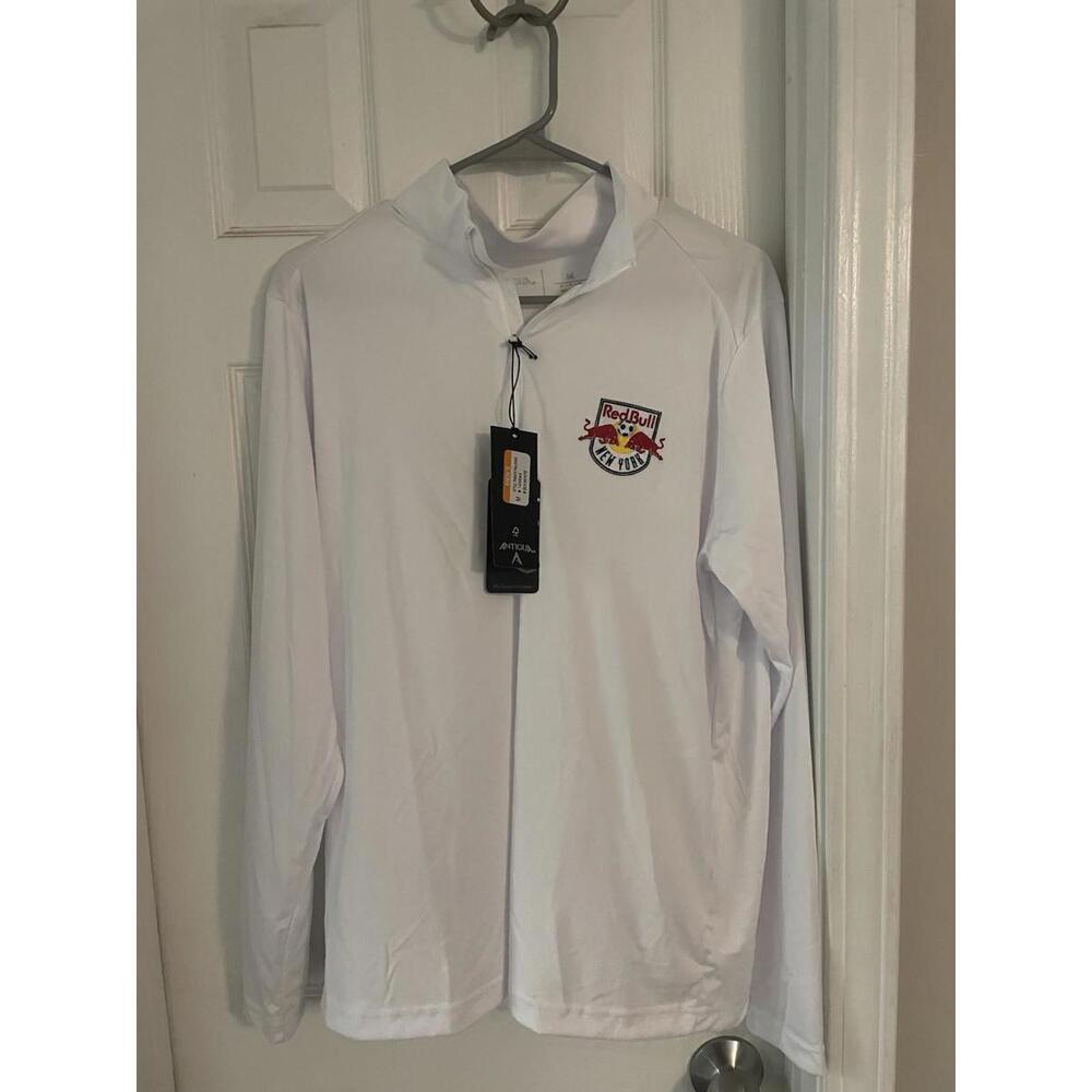 Antigua New York Red Bulls Medium Quarter Zip - White